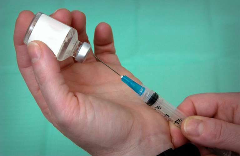 A photograph of a vaccine, to supplement an article about AstraZeneca having to pause their COVID-19 vaccine trials