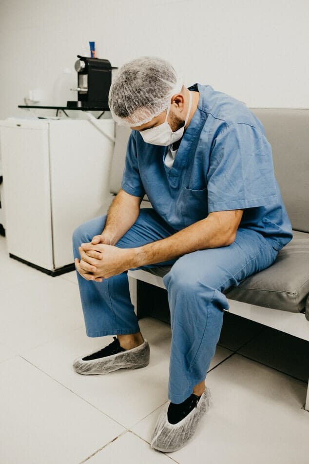 A photo of doctor thinking, to accompany a news article about various accusations of NHS cover-ups in 2020.